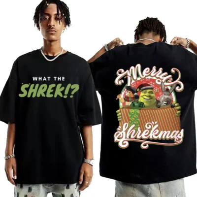 Funny Shrek Meme Merry Christmas Graphic T-shirt